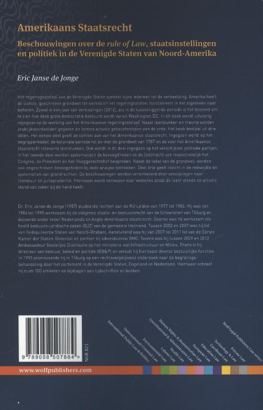 Achterkant van Amerikaans staatsrecht