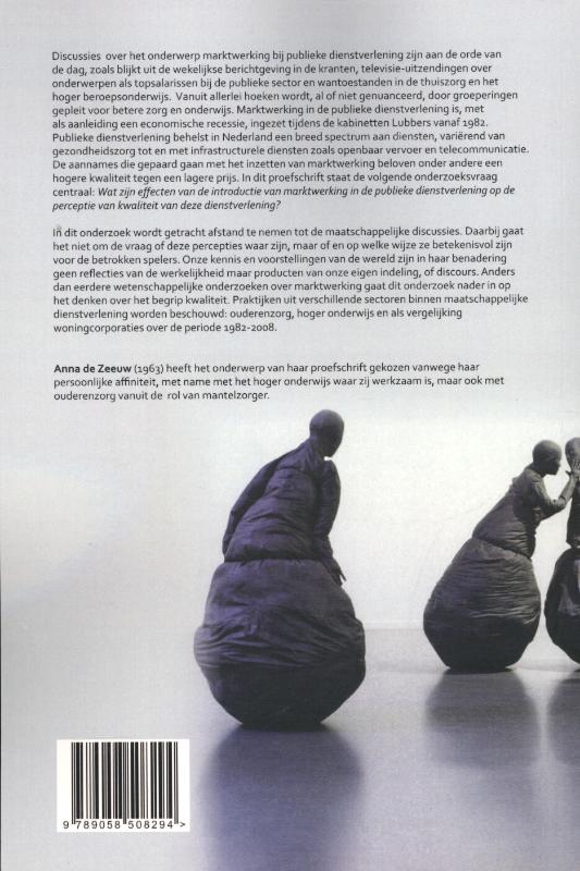 Achterkant van Publieke dienstverlening: percepties van marktwerking en kwaliteit