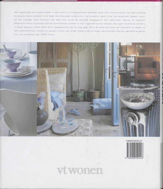 Achterkant van 100% Wonen