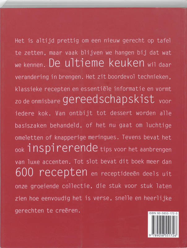Achterkant van De ultieme keuken