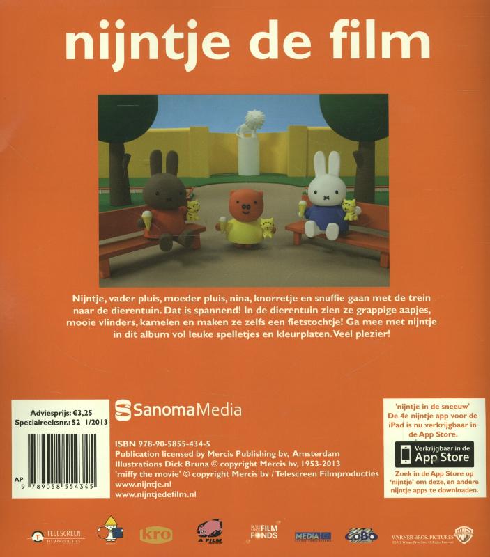 Achterkant van Nijntje de film