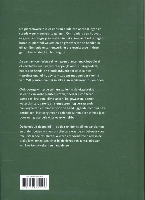 Achterkant van De planten voor ieders tuin