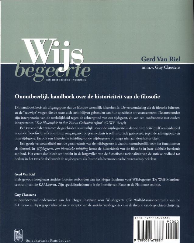 Achterkant van Wijsbegeerte