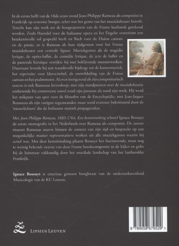 Achterkant van Jean-Philippe Rameau 1683-1764