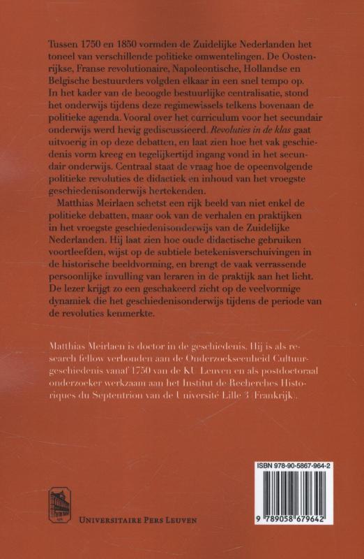 Achterkant van Revoluties in de klas