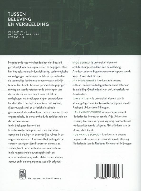 Achterkant van Tussen beleving en verbeelding