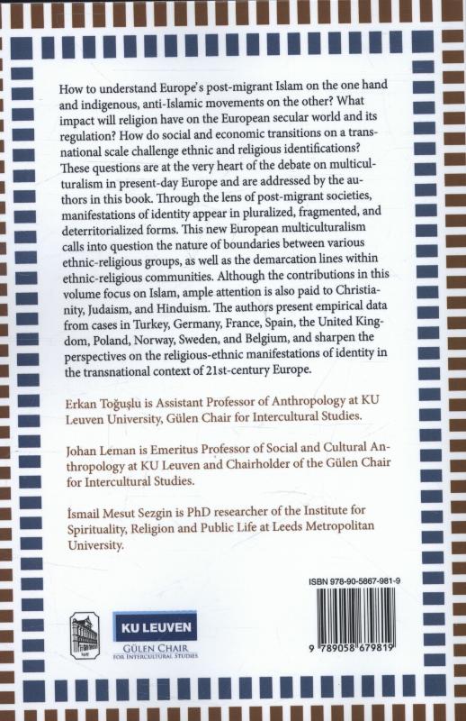 Achterkant van New multicultural identities in Europe