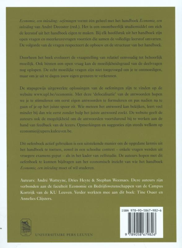 Achterkant van Economie