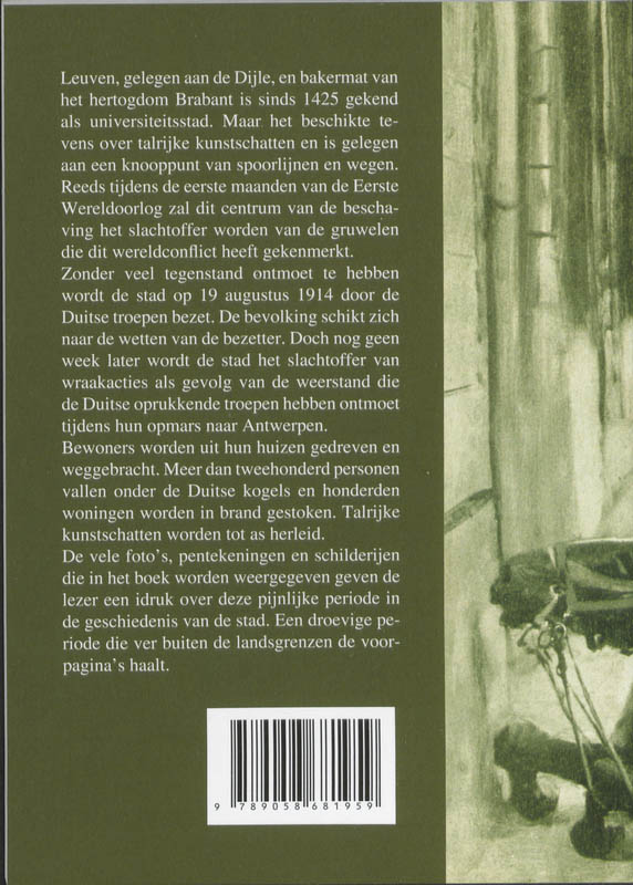 Achterkant van Leuven 1914