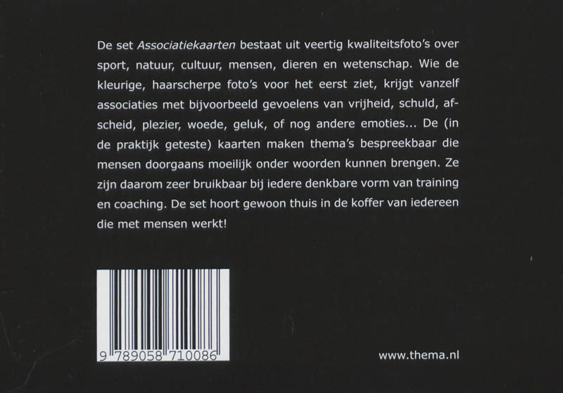 Achterkant van Associatiekaarten