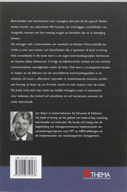 Achterkant van Beinvloeden