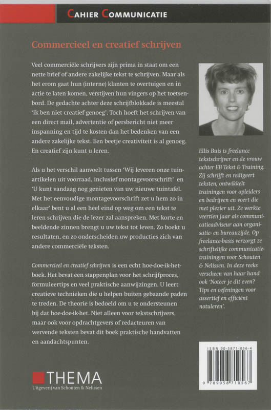 Achterkant van Commercieel en creatief schrijven