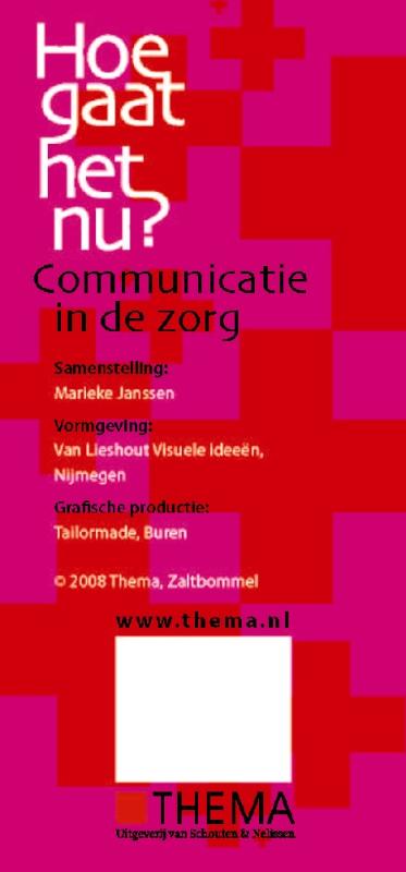 Achterkant van Hoe gaat het nu?