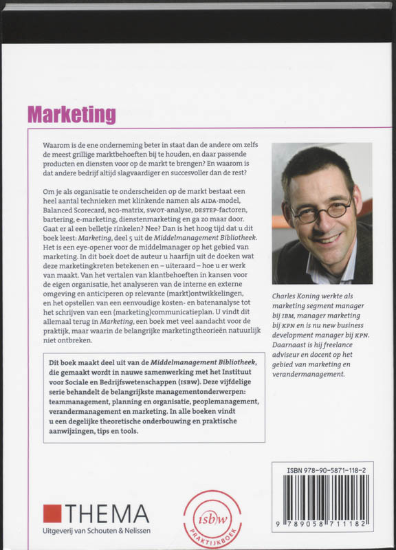 Achterkant van Marketing