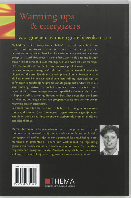 Achterkant van Warming ups & energizers