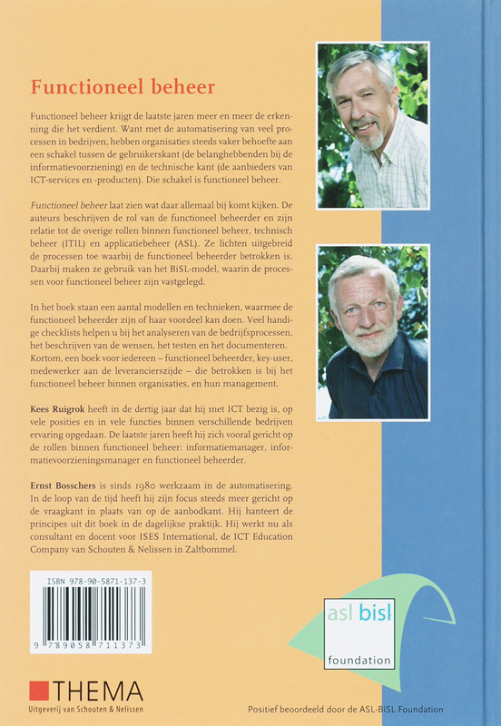 Achterkant van Functioneel beheer