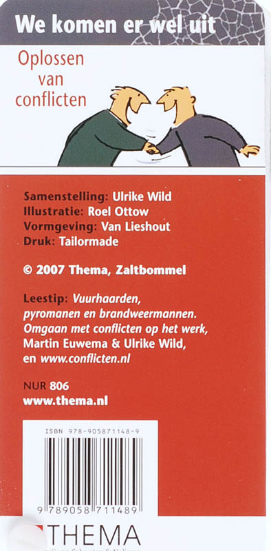 Achterkant van We komen er wel uit