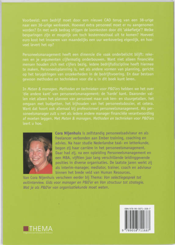 Achterkant van Meten en managen