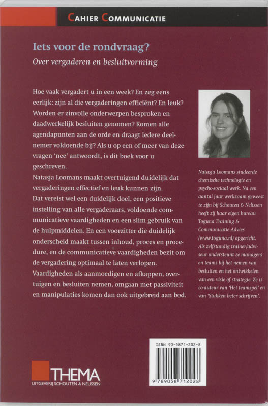 Achterkant van Iets voor de rondvraag?