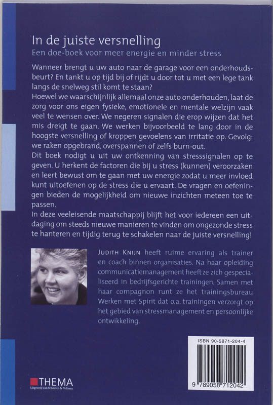 Achterkant van In de juiste versnelling