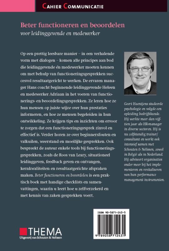 Achterkant van Beter functioneren en beoordelen