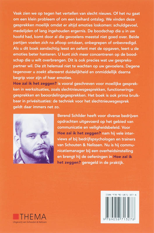 Achterkant van Hoe zal ik het zeggen?