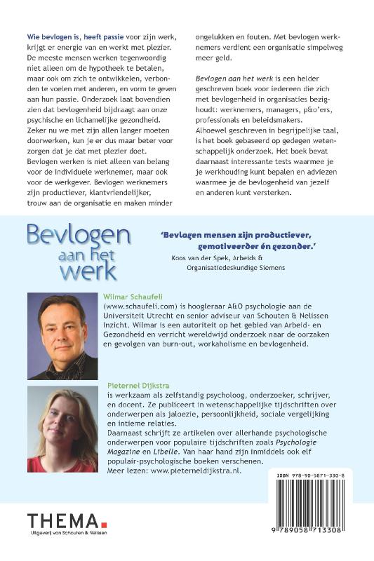 Achterkant van Bevlogen aan het werk