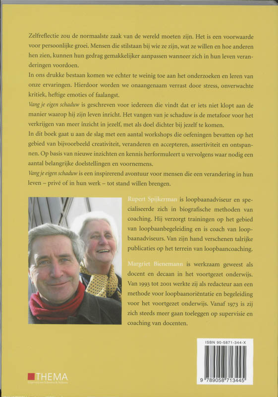 Achterkant van Vang je eigen schaduw