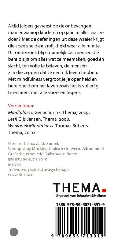 Achterkant van Mindfulness (waaier)