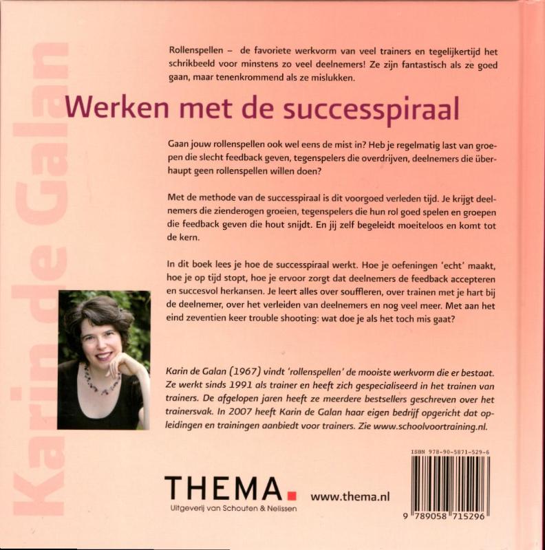 Achterkant van Werken met de successpiraal