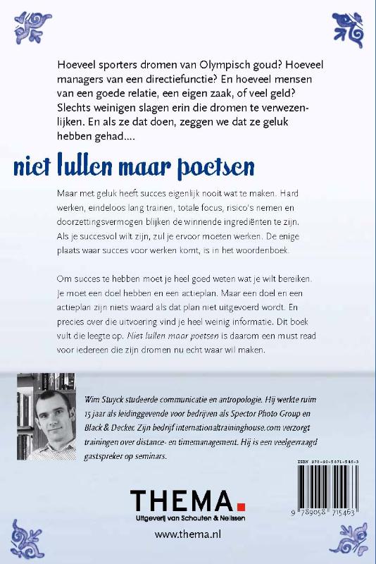 Achterkant van Niet lullen maar poetsen