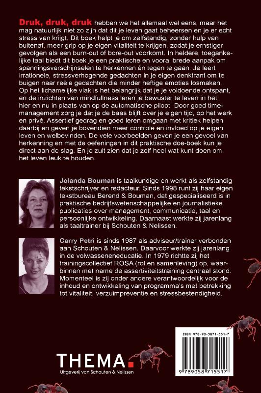 Achterkant van Druk, druk, druk