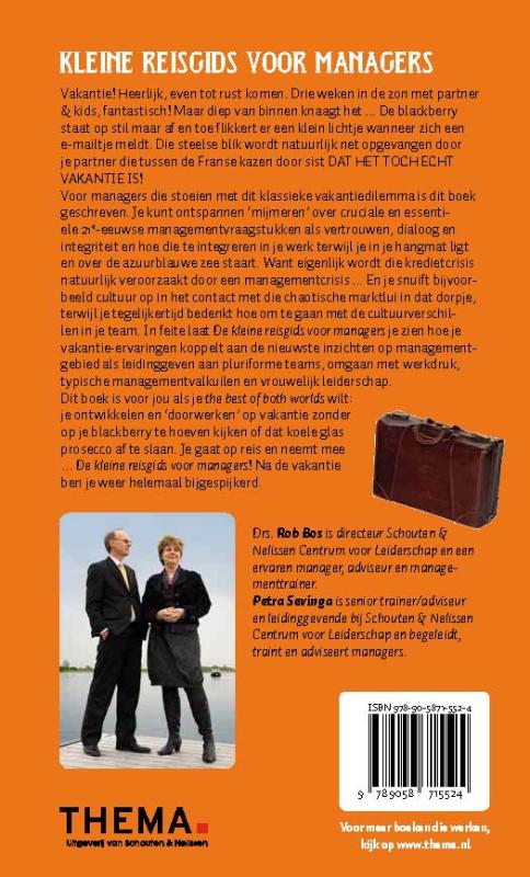 Achterkant van Kleine reisgids voor managers