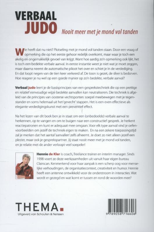 Achterkant van Verbaal judo