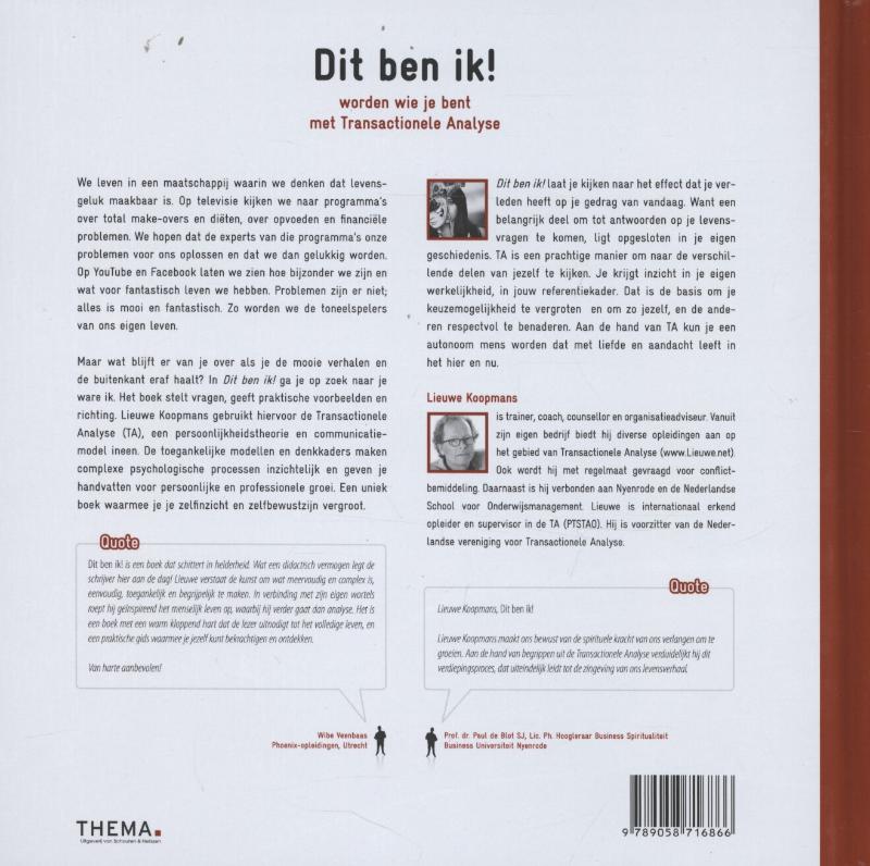 Achterkant van Dit ben ik!