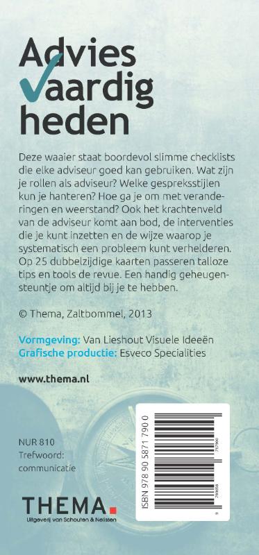 Achterkant van Adviesvaardigheden