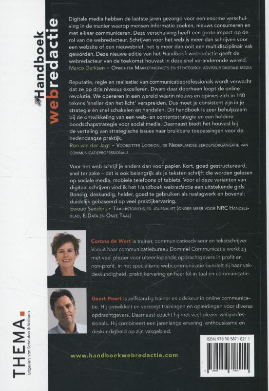 Achterkant van Handboek webredactie