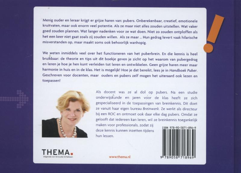 Achterkant van Handboek puber