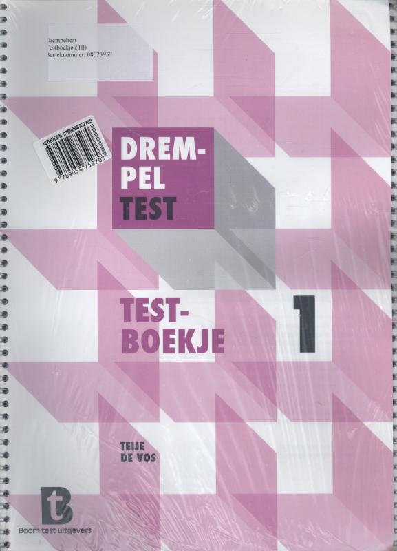 Achterkant van rempeltest testboekje
