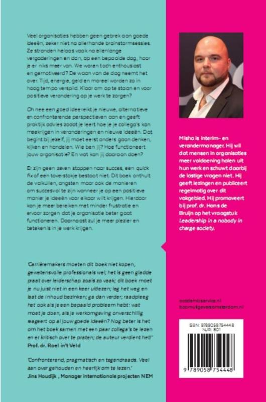 Achterkant van Oh nee, een goed idee