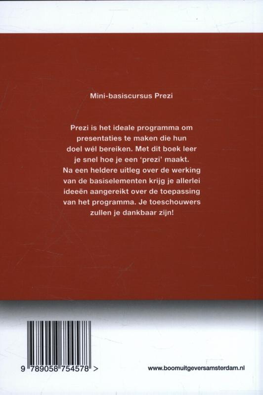 Achterkant van Mini-basiscursus Prezi