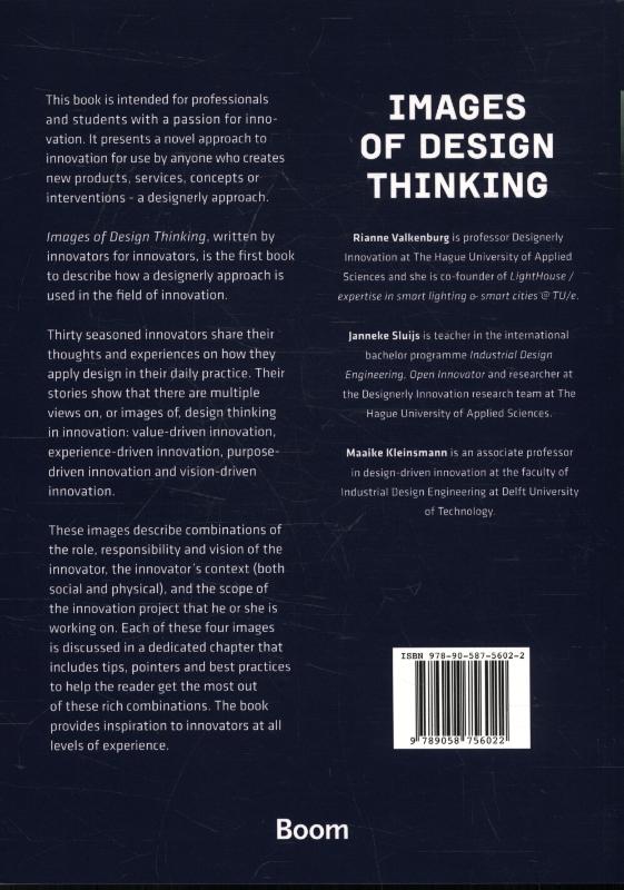 Achterkant van Images of design thinking