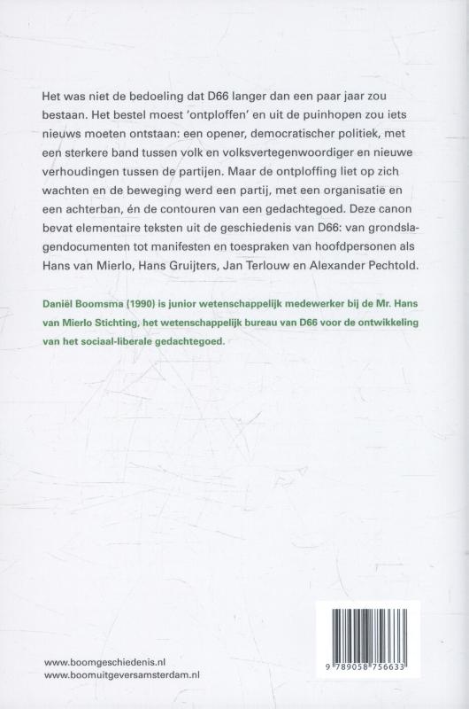 Achterkant van De keuze van D66