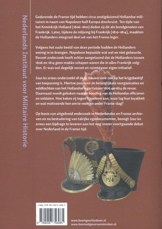 Achterkant van Sous les armes