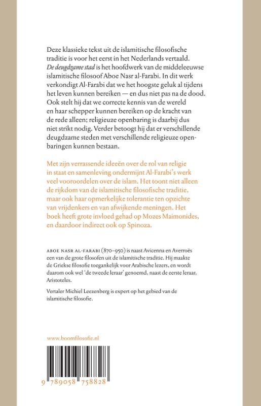 Achterkant van De deugdzame stad