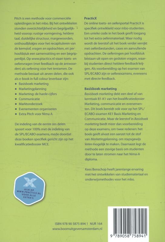 Achterkant van Basisboek marketing