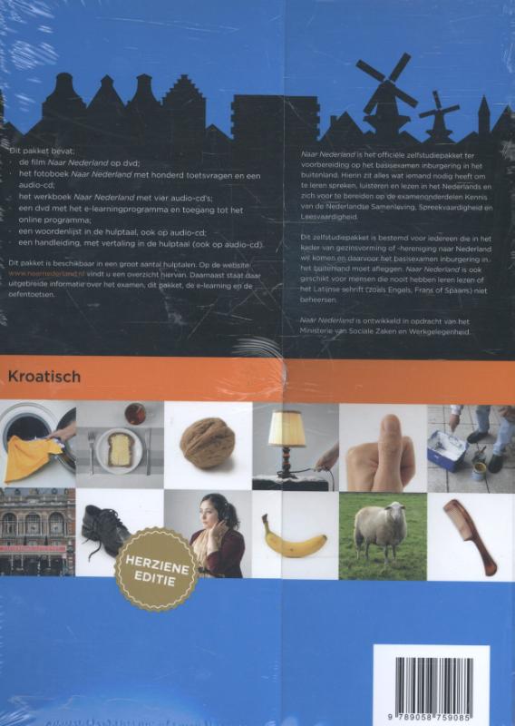 Achterkant van Naar Nederland Kroatisch