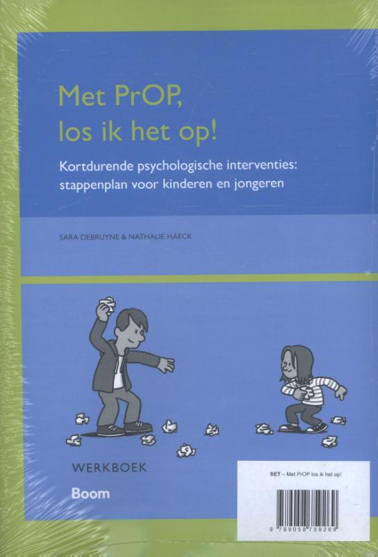 Achterkant van Therapeutenboek en Werkboek