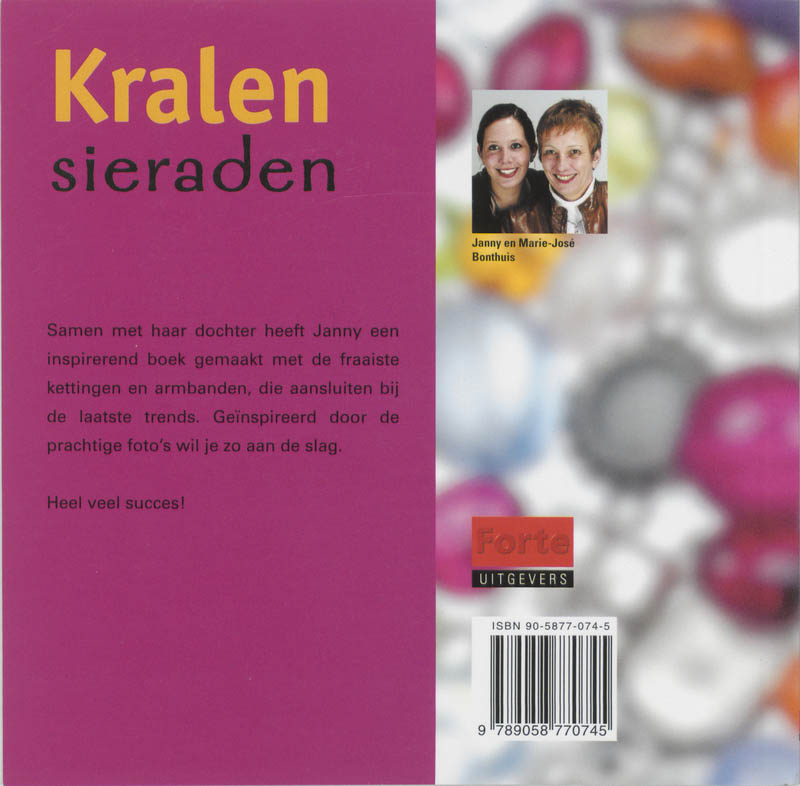 Achterkant van Kralen sieraden