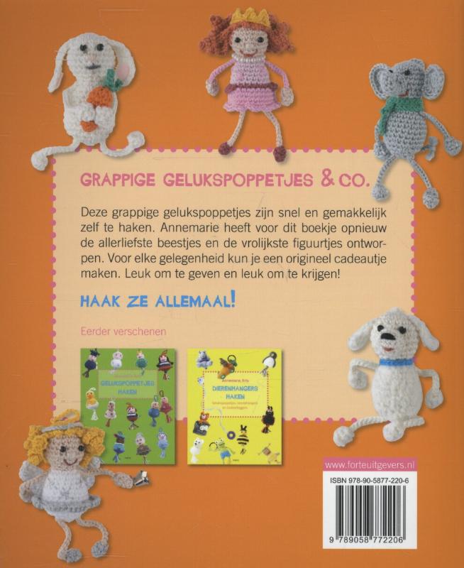 Achterkant van Grappige gelukspoppetjes en co